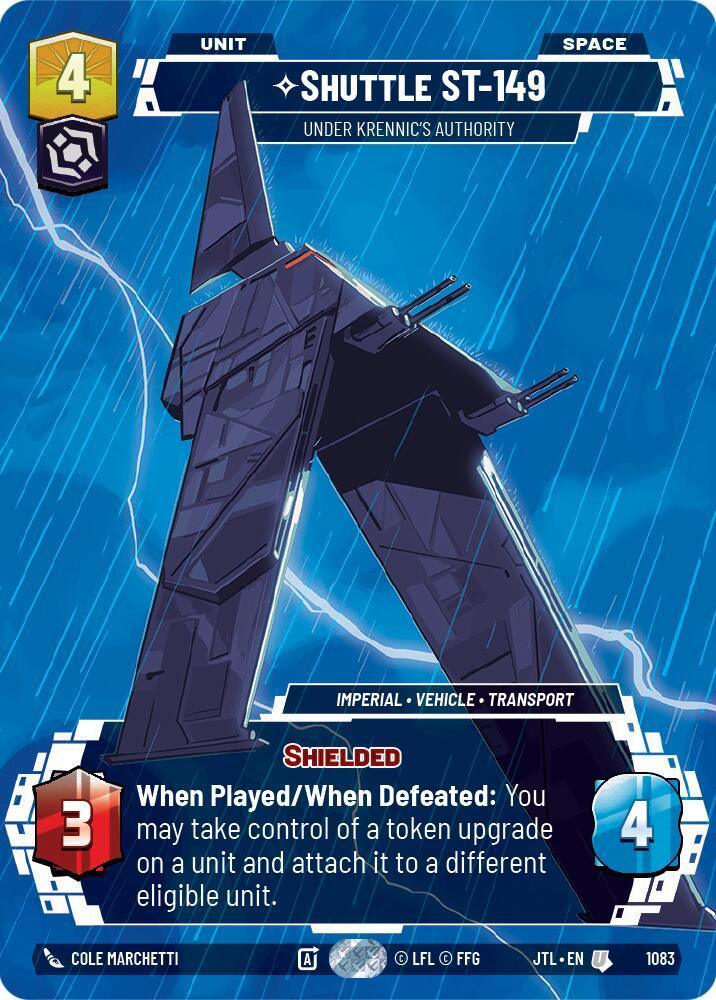  Shuttle ST-149 - Under Krennic's Authority (Prestige Foil) (1083) [Jump to Lightspeed] - Trading Card World