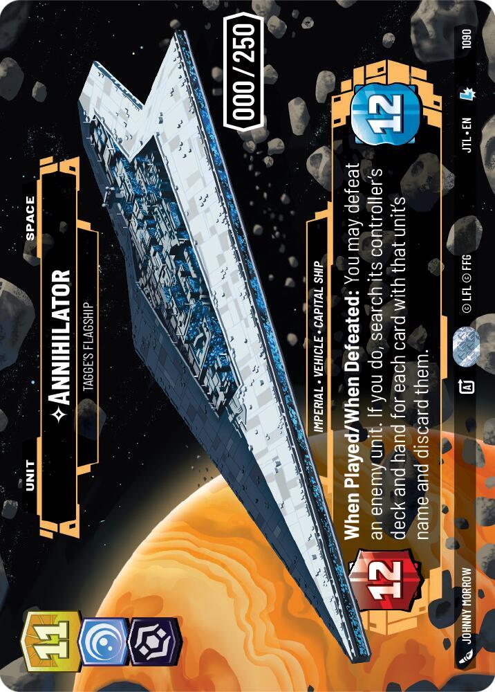  Annihilator - Tagge's Flagship (Serialized) (1090) [Jump to Lightspeed] - Trading Card World