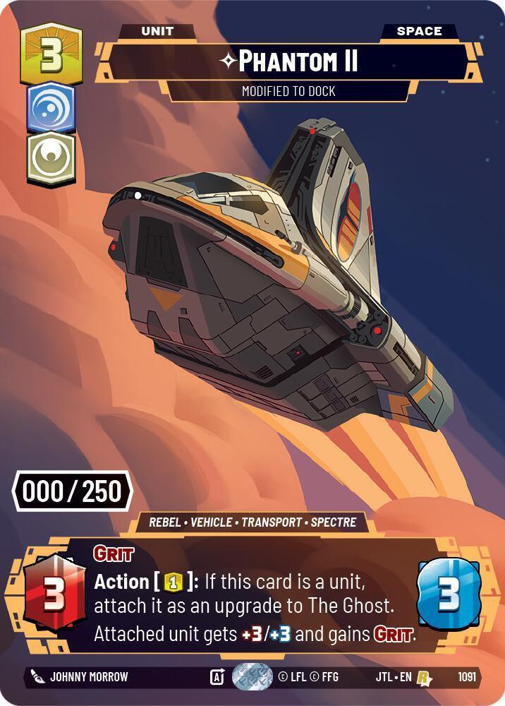  Phantom II - Modified to Dock (Serialized) (1091) [Jump to Lightspeed] - Trading Card World
