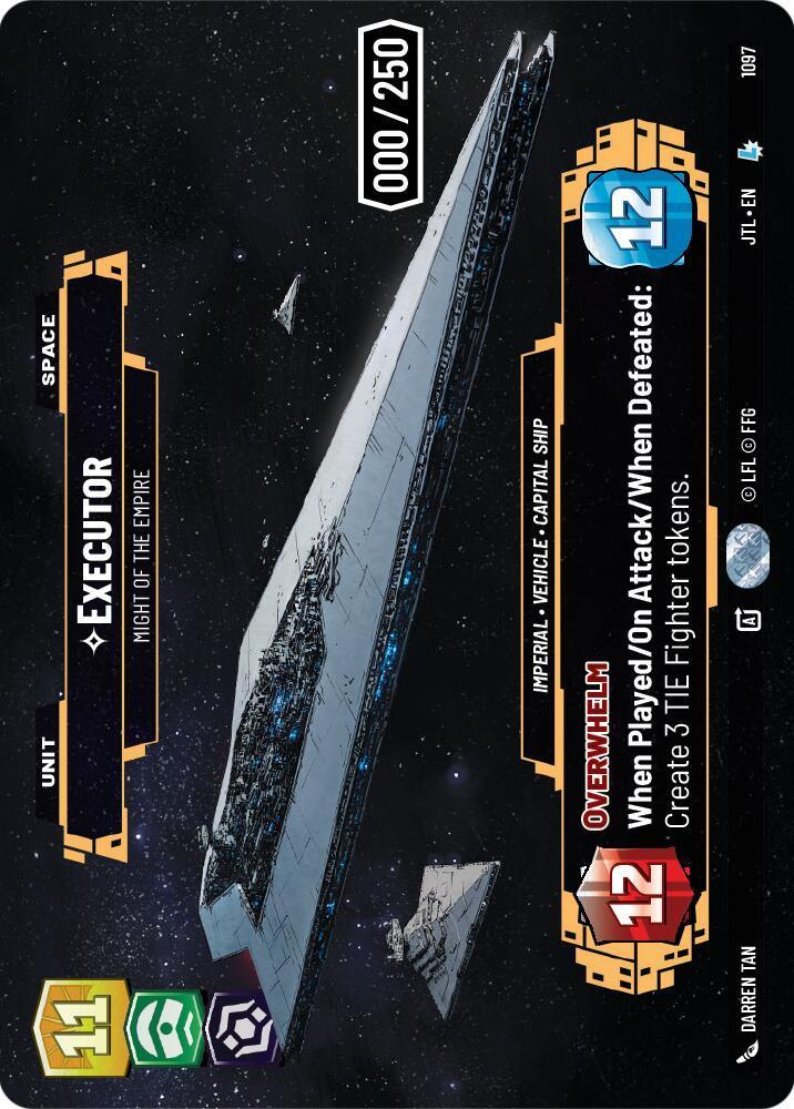 Executor - Might of the Empire (Serialized) (1097) [Jump to Lightspeed] - Trading Card World