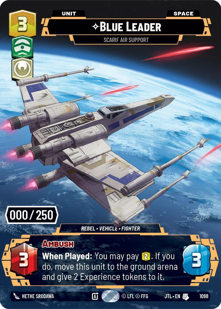  Blue Leader - Scarif Air Support (Serialized) (1098) [Jump to Lightspeed] - Trading Card World