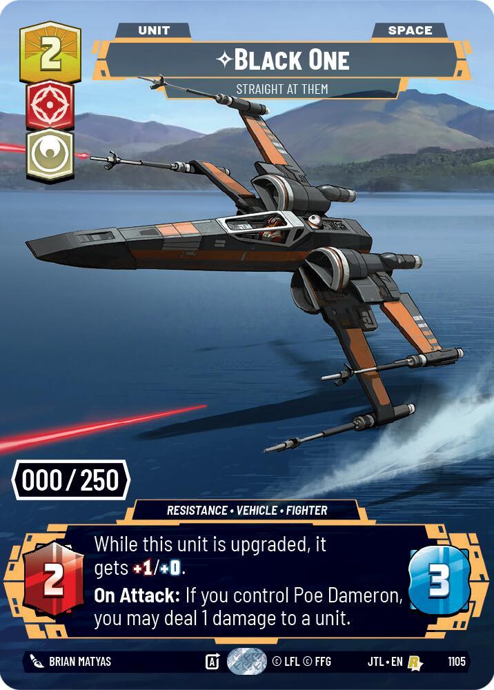  Black One - Straight At Them (Serialized) (1105) [Jump to Lightspeed] - Trading Card World