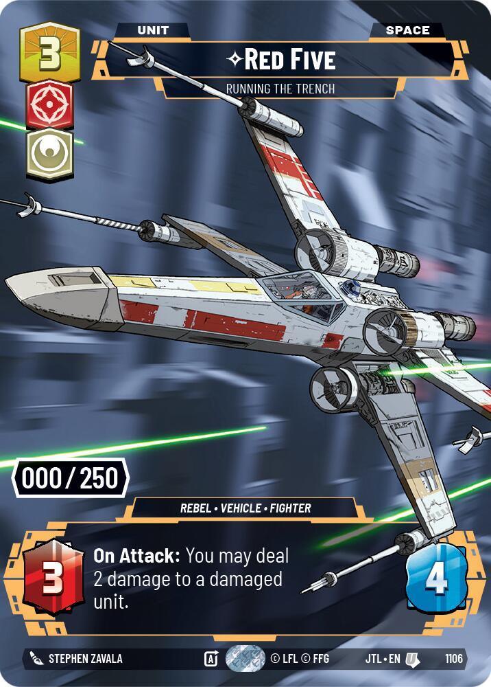  Red Five - Running the Trench (Serialized) (1106) [Jump to Lightspeed] - Trading Card World