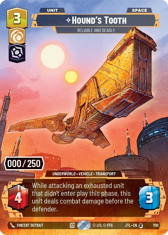  Hound's Tooth - Reliable and Deadly (Serialized) (1110) [Jump to Lightspeed] - Trading Card World