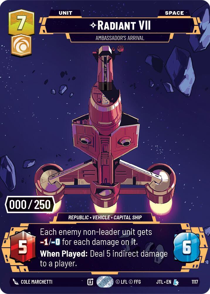  Radiant VII - Ambassadors' Arrival (Serialized) (1117) [Jump to Lightspeed] - Trading Card World