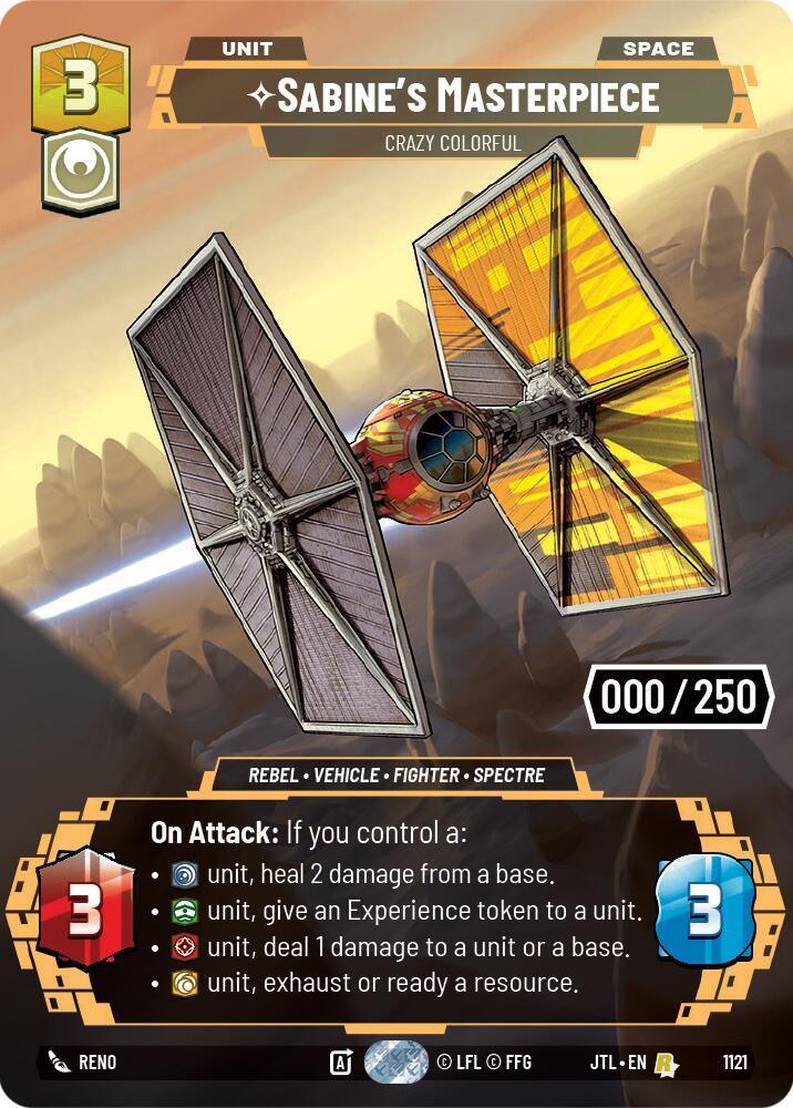  Sabine's Masterpiece - Crazy Colorful (Serialized) (1121) [Jump to Lightspeed] - Trading Card World