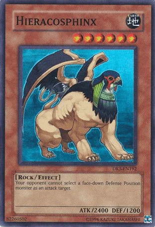 Dark Revelation Volume 3, Earth, Effect Monster, Rock, Super Rare, Unlimited Hieracosphinx [DR3-EN192] Super Rare - Trading Card World