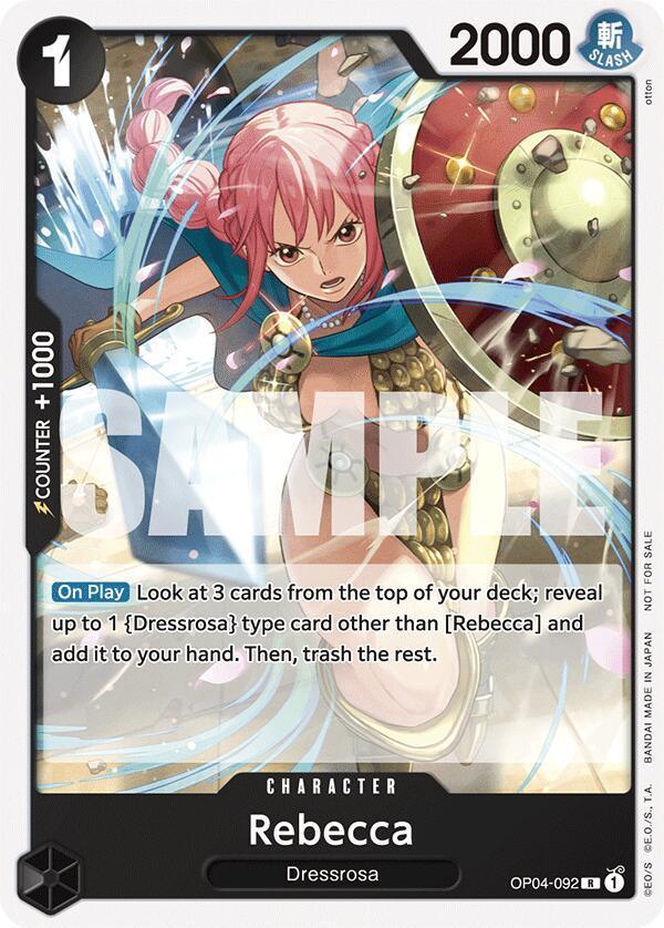 Character, Dressrosa, One Piece Promotion Cards, Promotional Cards, Rare Rebecca (Tournament Pack 2025 Vol. 2) [One Piece Promotion Cards] - Trading Card World