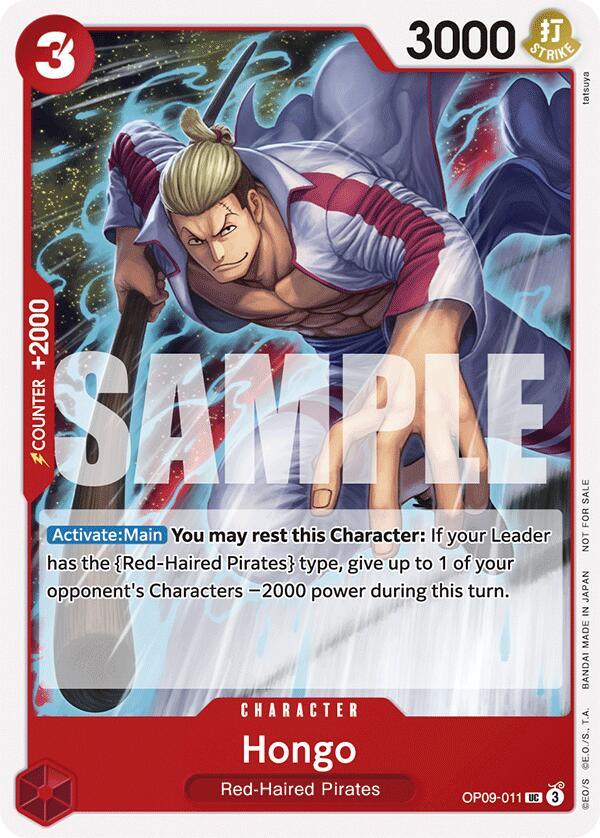 Character, One Piece Promotion Cards, Promotional Cards, Red-Haired Pirates, Uncommon Hongo (Tournament Pack 2025 Vol. 2) [One Piece Promotion Cards] - Trading Card World