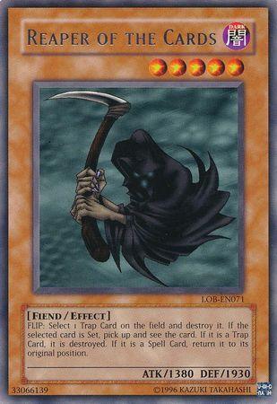 Dark, Effect Monster, Fiend, Rare, The Legend of Blue Eyes White Dragon, Unlimited Reaper of the Cards [LOB-EN071] Rare - Trading Card World