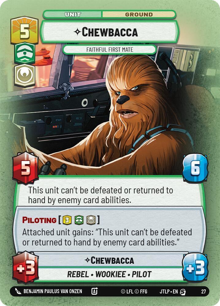  Chewbacca - Faithful First Mate (Foil) (27) [Jump to Lightspeed: Weekly Play] - Trading Card World