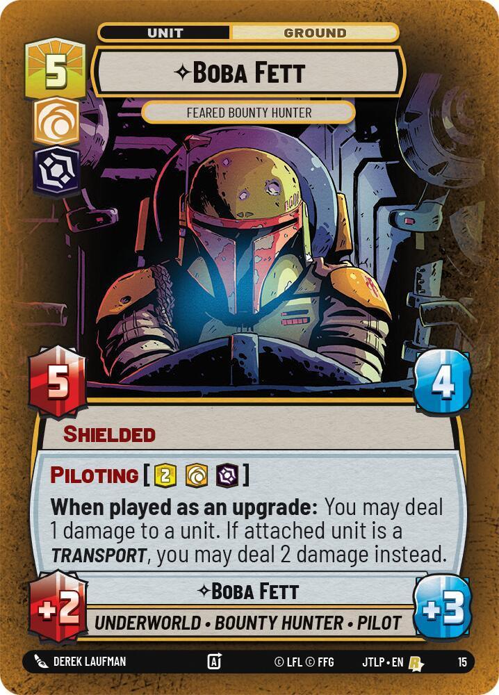  Boba Fett - Feared Bounty Hunter (15) [Jump to Lightspeed: Weekly Play] - Trading Card World