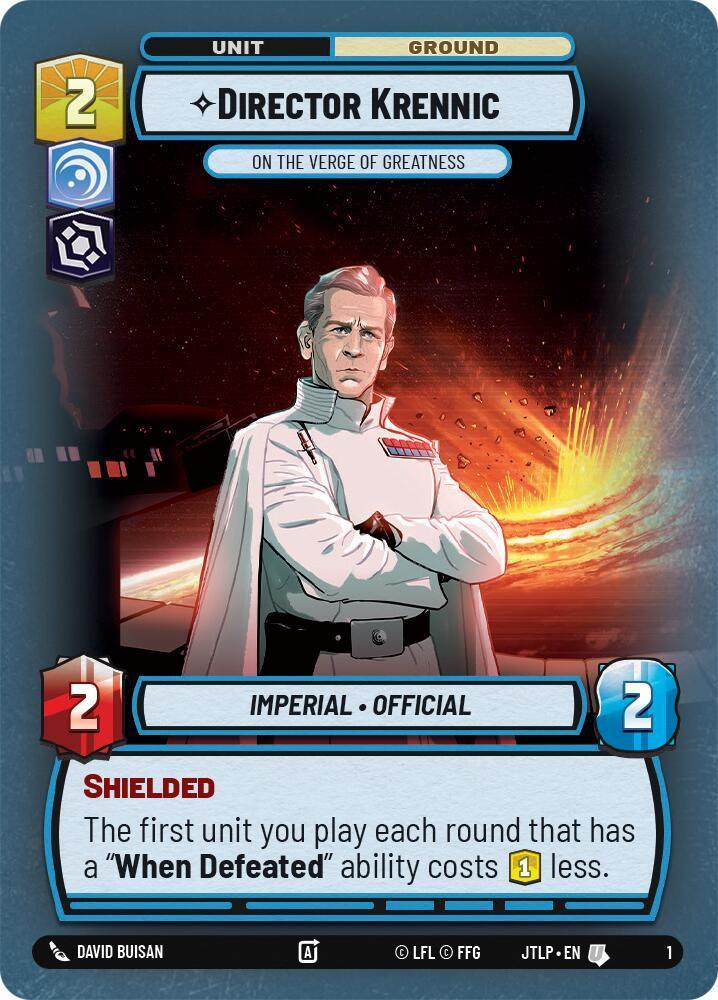  Director Krennic - On the Verge of Greatness (1) [Jump to Lightspeed: Weekly Play] - Trading Card World