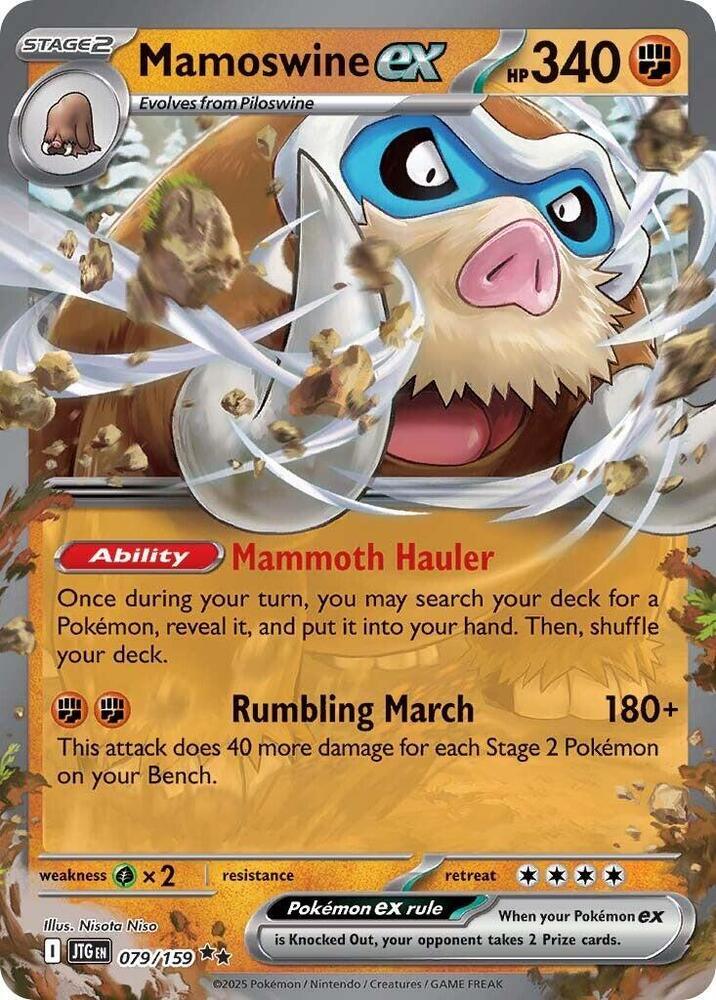 Scarlet & Violet: Journey Together Mamoswine ex (079/159) [Scarlet & Violet: Journey Together] - Trading Card World