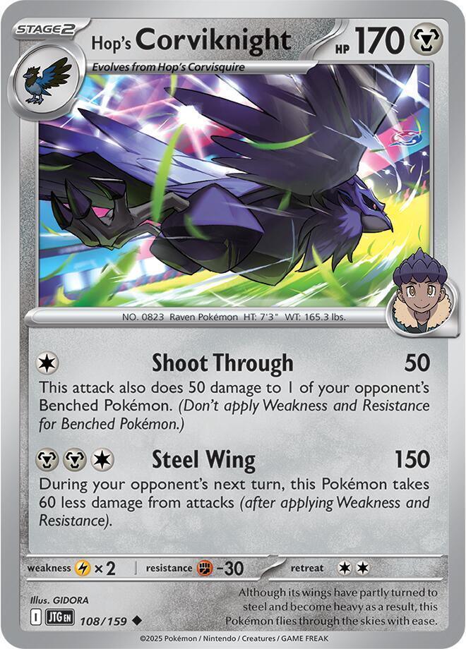 Scarlet & Violet: Journey Together Hop's Corviknight (108/159) [Scarlet & Violet: Journey Together] - Trading Card World