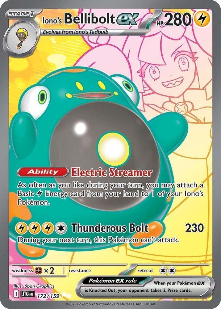 Scarlet & Violet: Journey Together Iono's Bellibolt ex (172/159) [Scarlet & Violet: Journey Together] - Trading Card World