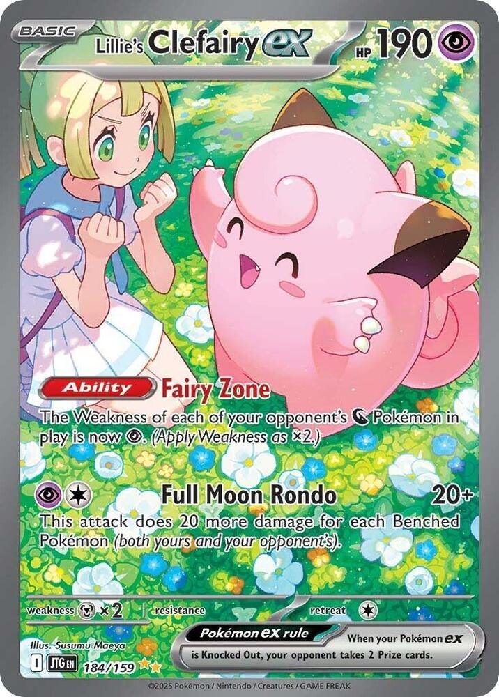 Scarlet & Violet: Journey Together Lillie's Clefairy ex (184/159) [Scarlet & Violet: Journey Together] - Trading Card World