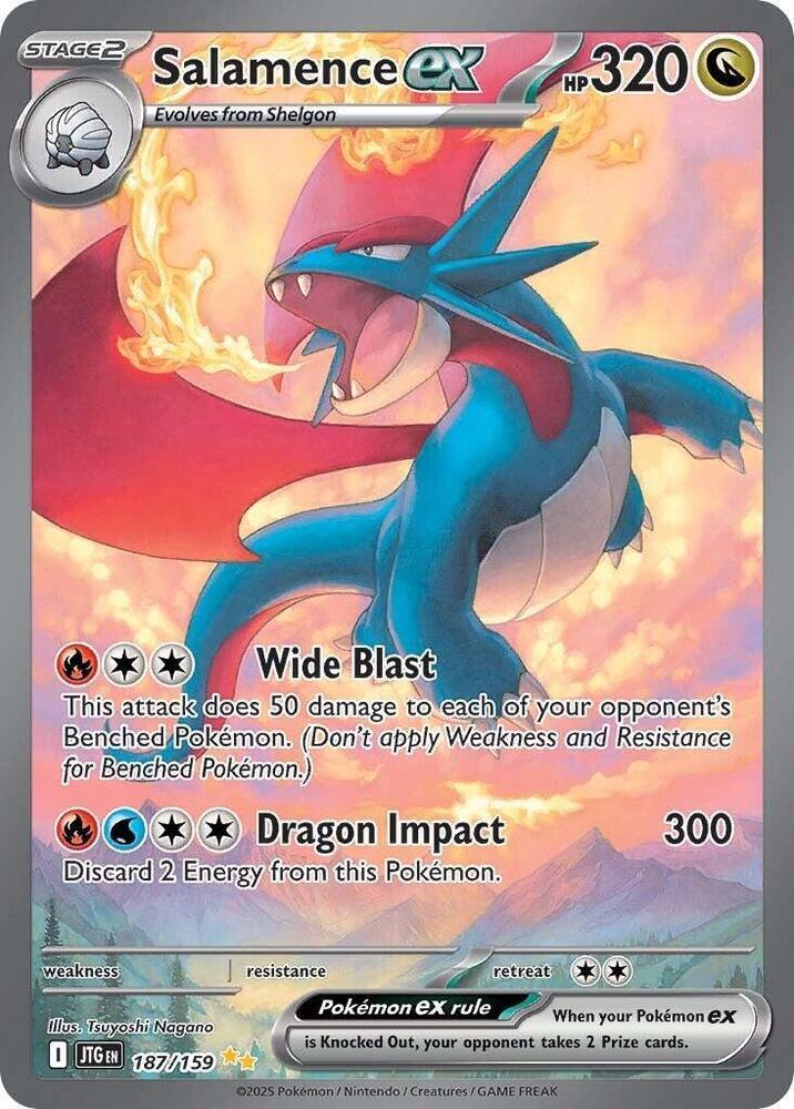 Scarlet & Violet: Journey Together Salamence ex (187/159) [Scarlet & Violet: Journey Together] - Trading Card World