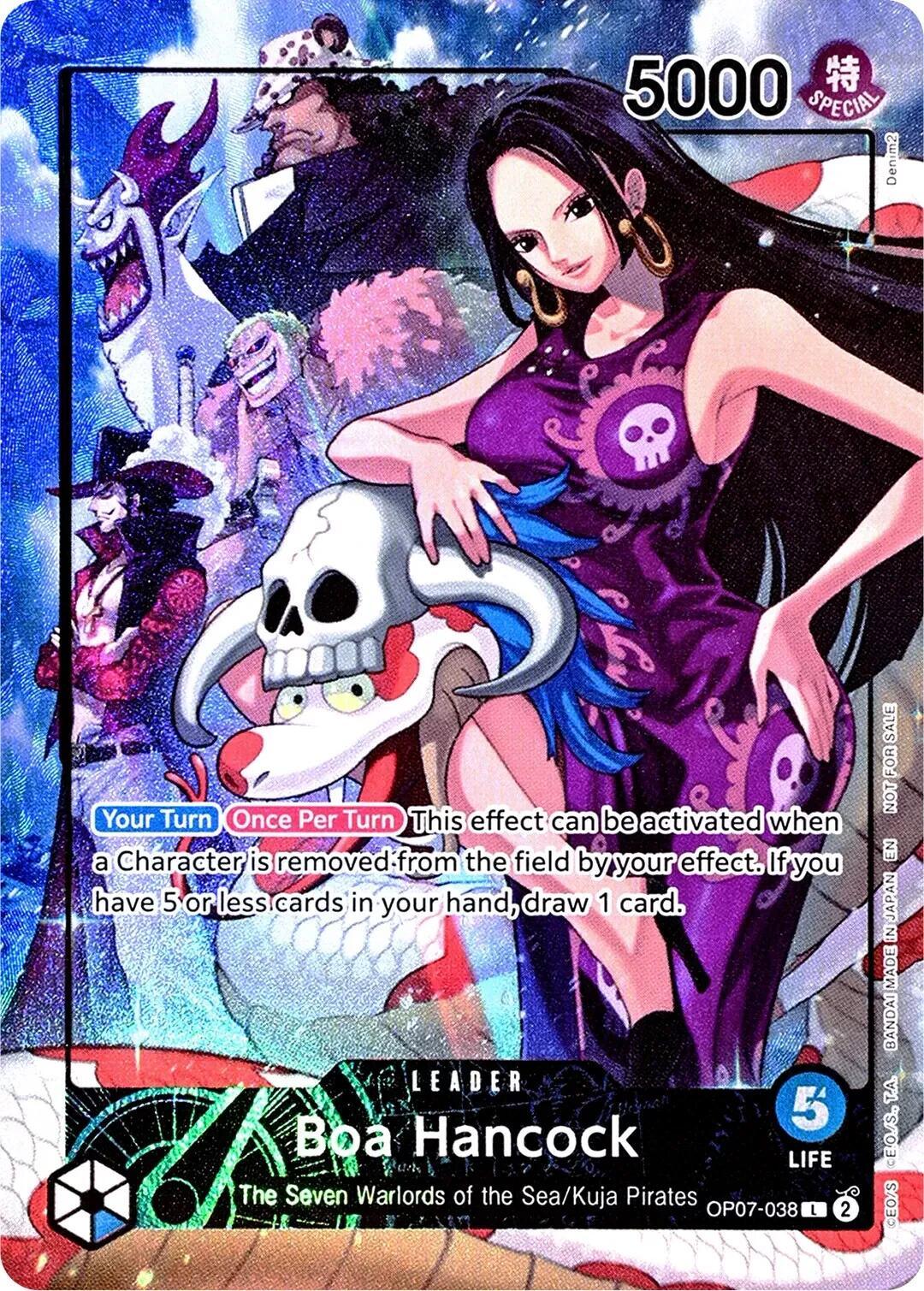 Kuja Pirates, Leader, One Piece Promotion Cards, Promotional Cards, The Seven Warlords of the Sea Boa Hancock (2025 PSA Magazine Promo) [One Piece Promotion Cards] - Trading Card World