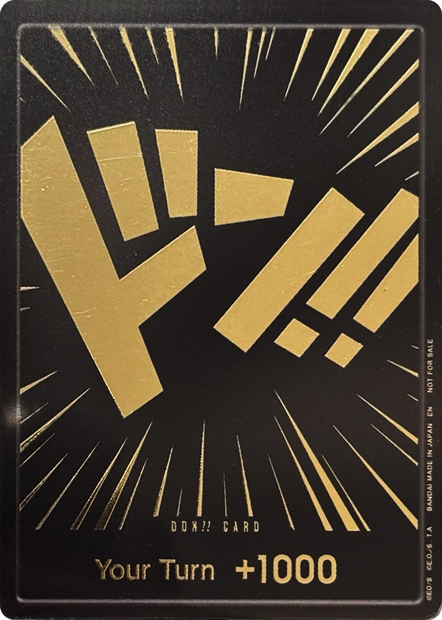 DON!!, One Piece Promotion Cards, Promo, Promotional Cards DON!! Card (Black and Gold) [One Piece Promotion Cards] - Trading Card World