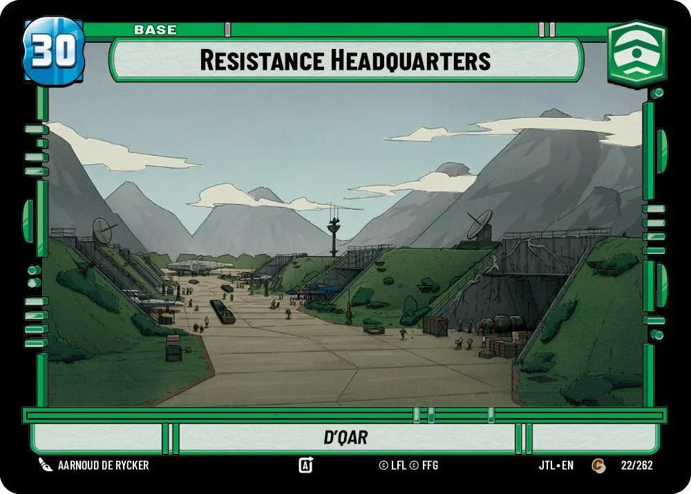  Resistance Headquarters // TIE Fighter (022/262 // T01/T04) [Jump to Lightspeed] - Trading Card World