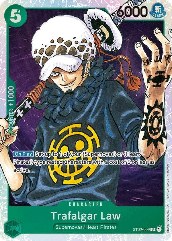 Character, Heart Pirates, Starter Deck: Worst Generation, Starter Decks, Super Rare, Supernovas Trafalgar Law [Starter Deck: Worst Generation] - Trading Card World