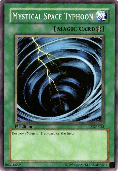 1st Edition, Common, Quick Play Spell, Spell, Starter Deck: Pegasus, Unlimited Mystical Space Typhoon [SDP-032] Common - Trading Card World