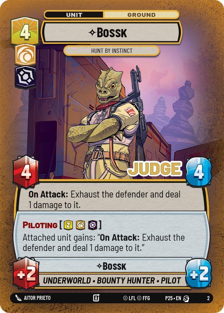  Bossk - Hunt By Instinct (2) (2) [Judge Promos] - Trading Card World