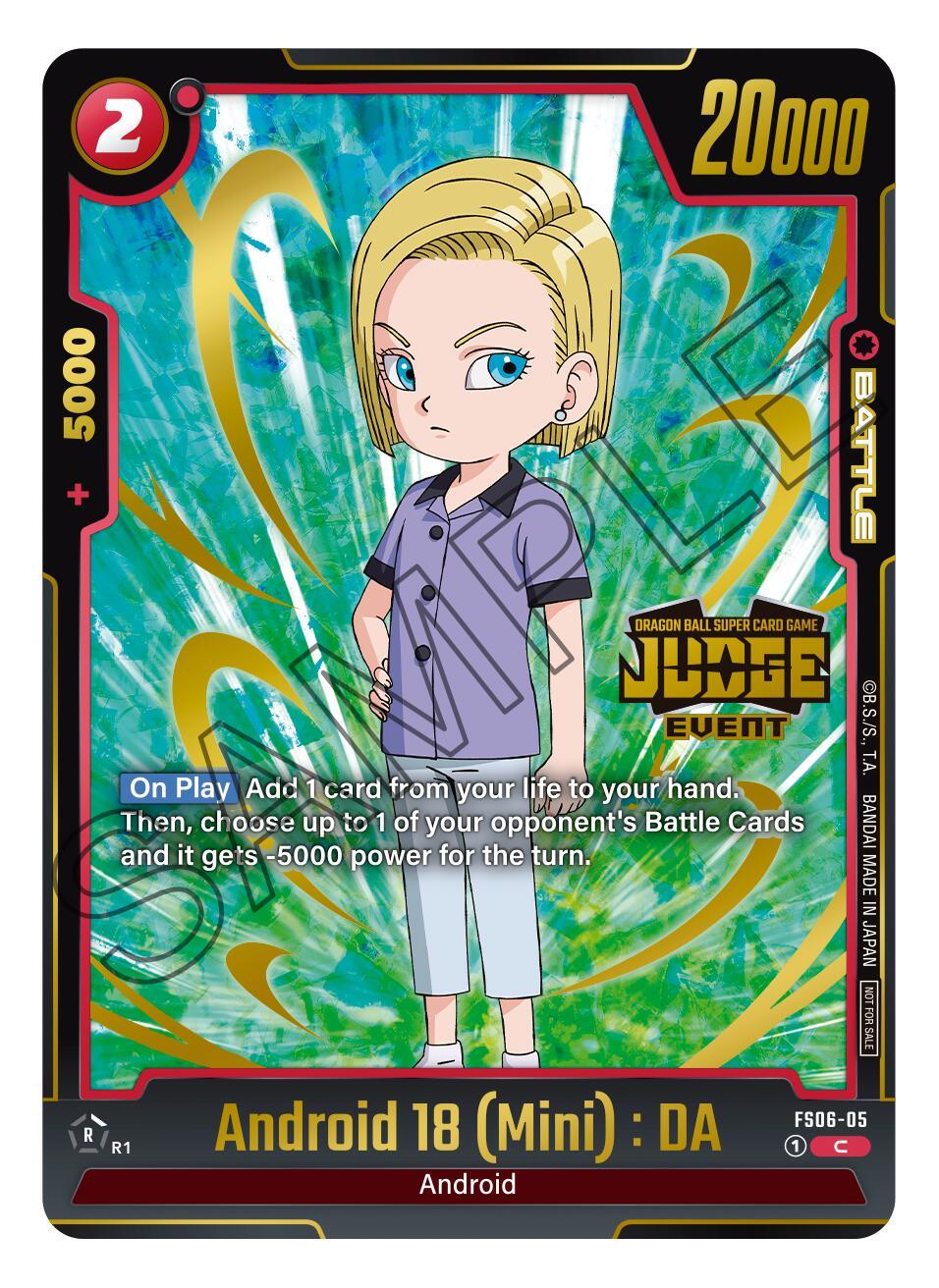  Android 18 (Mini) : DA (Judge Pack 03 - Event Judge) [Fusion World Promotion Cards] - Trading Card World
