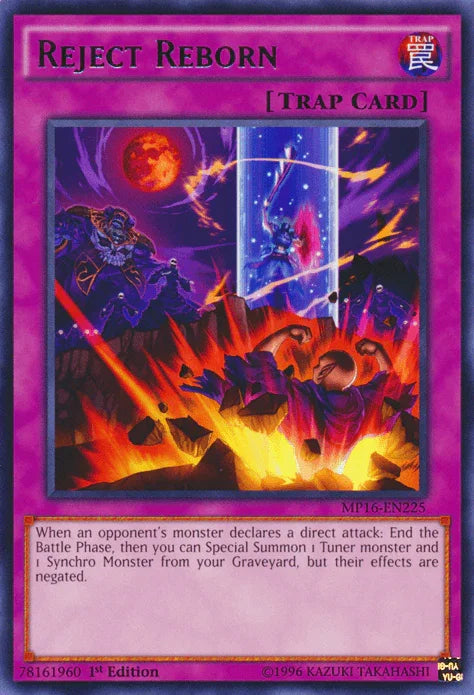 1st Edition, 2016 Mega-Tins Mega Pack, Normal Trap, Rare, Trap, Unlimited Reject Reborn [MP16-EN225] Rare - Trading Card World