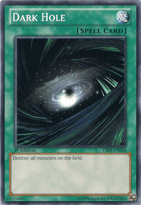 1st Edition, Common, Normal Spell, Spell, Starter Deck: Kaiba Reloaded, Unlimited Dark Hole [YSKR-EN028] Common - Trading Card World