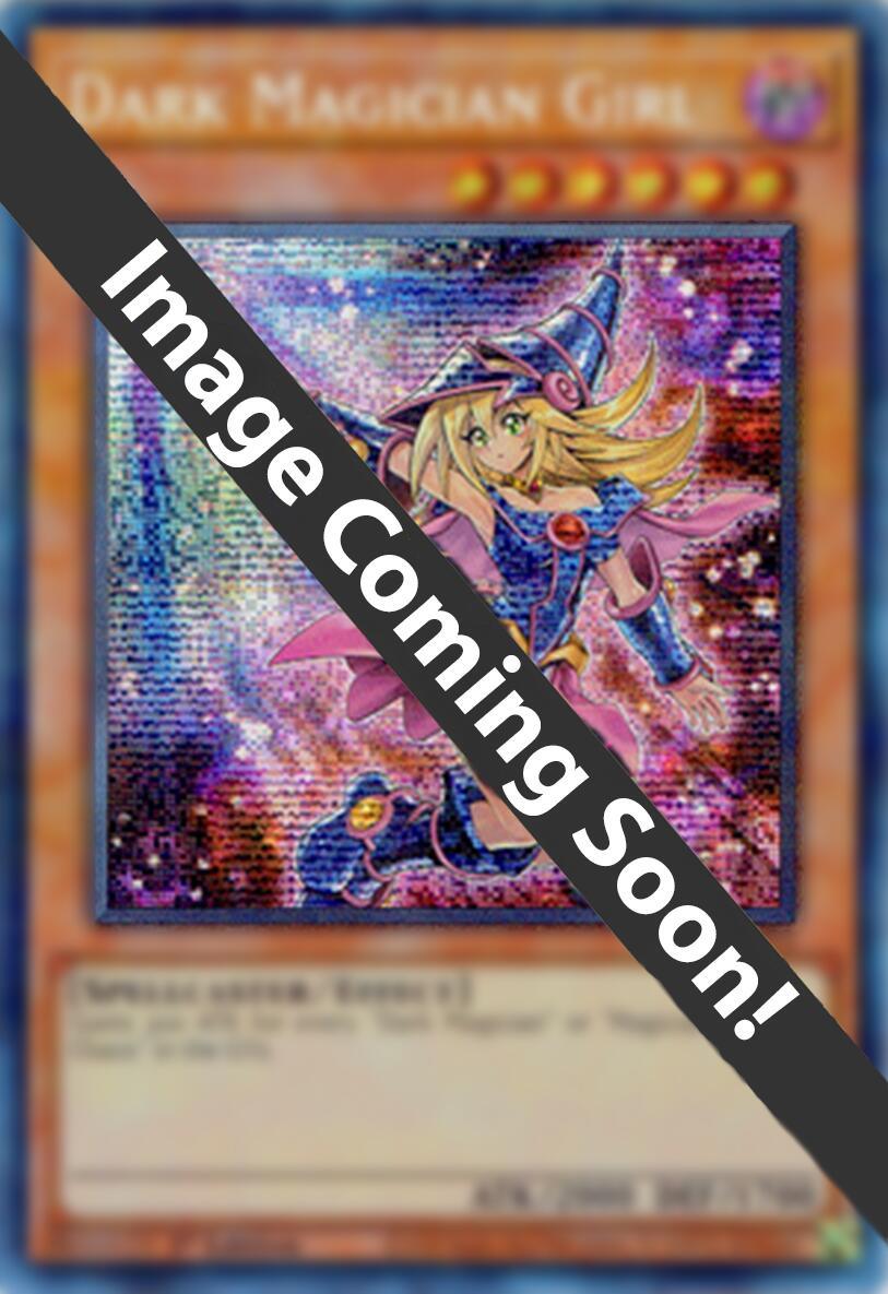 1st Edition, Dark, Effect Monster, Platinum Secret Rare, Quarter Century Stampede Dark Magician Girl (7th Art) [RA04-EN107] Platinum Secret Rare - Trading Card World