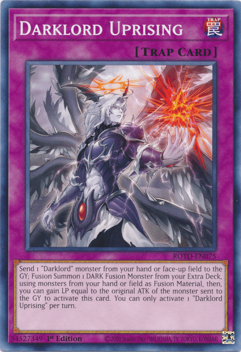 1st Edition, Common, Normal Trap, Rise of the Duelist, Trap Darklord Uprising [ROTD-EN075] Common - Trading Card World