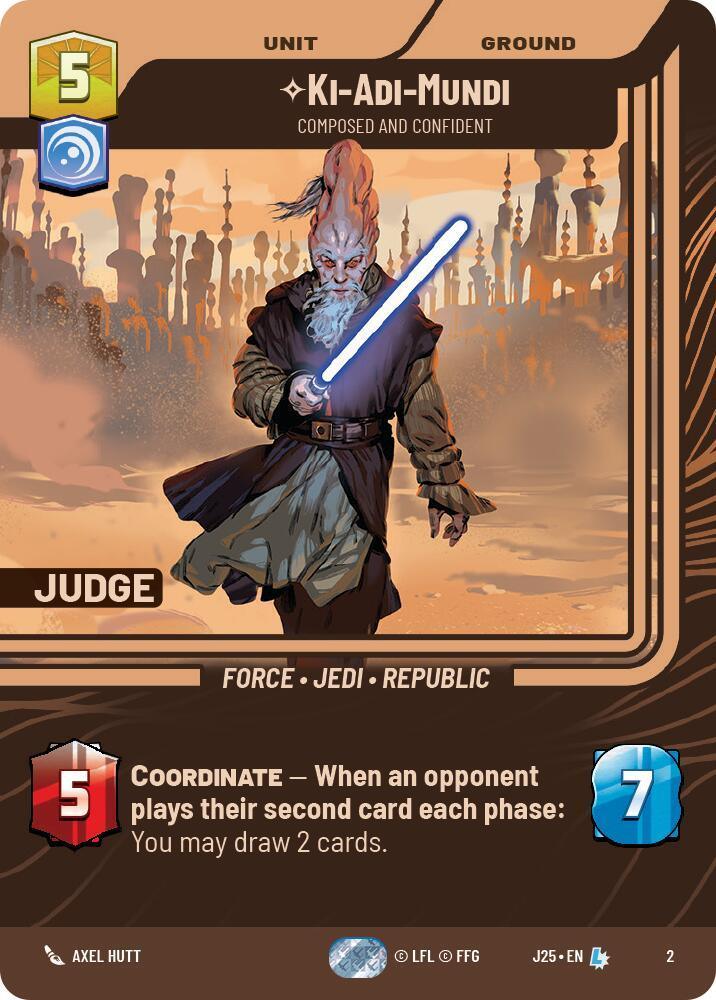 Ki-Adi-Mundi - Composed and Confident (2) (2) [Judge Promos] - Trading Card World