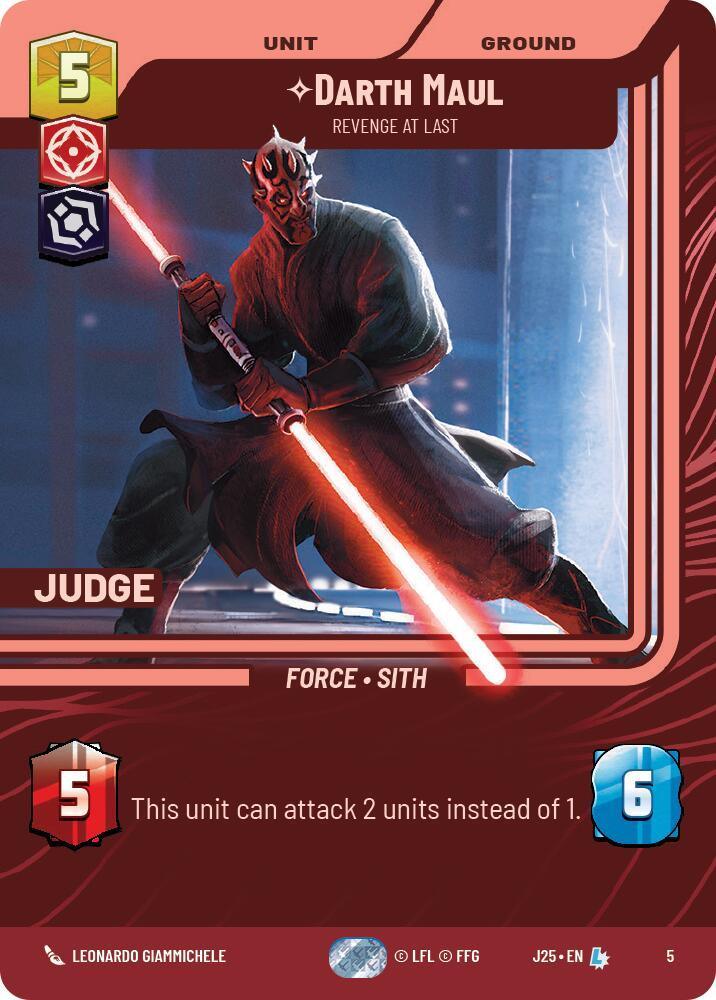  Darth Maul - Revenge at Last (5) (5) [Judge Promos] - Trading Card World