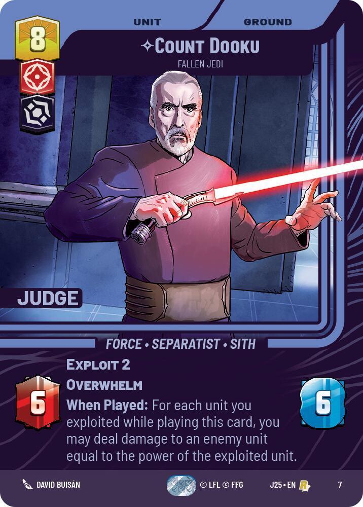  Count Dooku - Fallen Jedi (7) (7) [Judge Promos] - Trading Card World