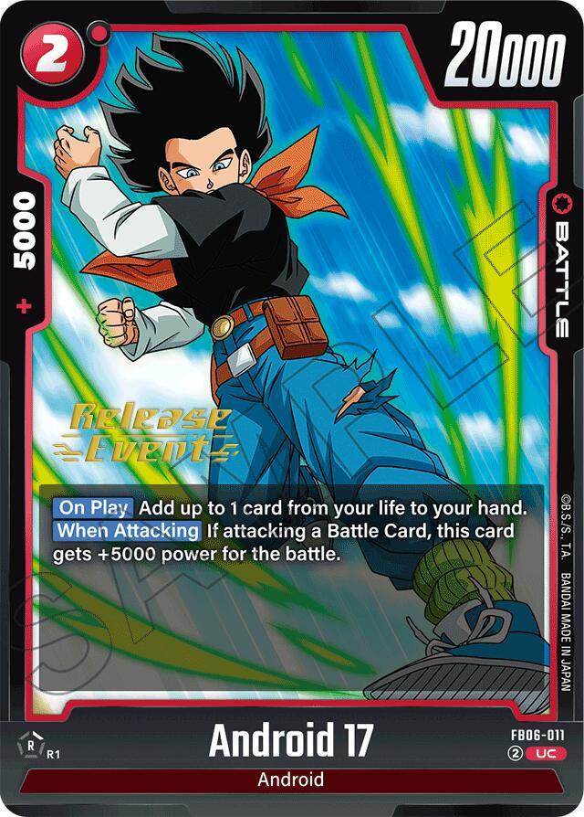  Android 17 (FB06-011) [Rivals Clash Release Event Cards] - Trading Card World