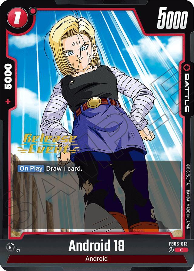  Android 18 (FB06-013) [Rivals Clash Release Event Cards] - Trading Card World