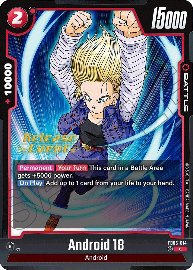  Android 18 (FB06-014) [Rivals Clash Release Event Cards] - Trading Card World