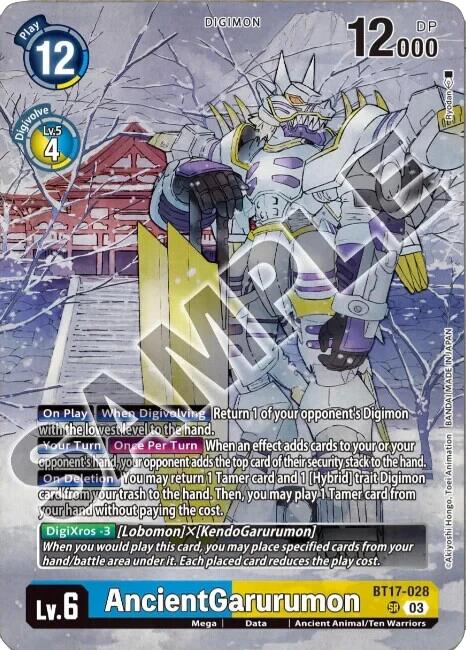 AncientGarurumon [BT17-028] (Tamer's Selection Box Ver. Championship 2024) [Secret Crisis]