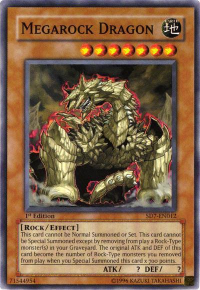 1st Edition, Common, Earth, Effect Monster, Rock, Structure Deck: Invincible Fortress, Unlimited Megarock Dragon [SD7-EN012] Common - Trading Card World