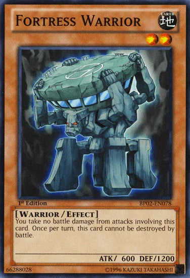 1st Edition, Battle Pack 2: War of the Giants, Earth, Effect Monster, Mosaic Rare, Unlimited, Warrior Fortress Warrior [BP02-EN078] Mosaic Rare - Trading Card World