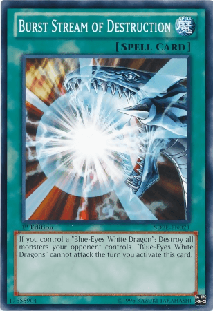 1st Edition, Common, Normal Spell, Spell, Structure Deck: Saga of Blue-Eyes White Dragon, Unlimited Burst Stream of Destruction [SDBE-EN021] Common - Trading Card World