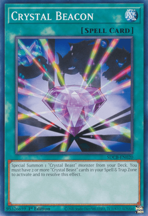 1st Edition, Common, Normal Spell, Spell, Structure Deck: Legend of the Crystal Beasts Crystal Beacon [SDCB-EN020] Common - Trading Card World
