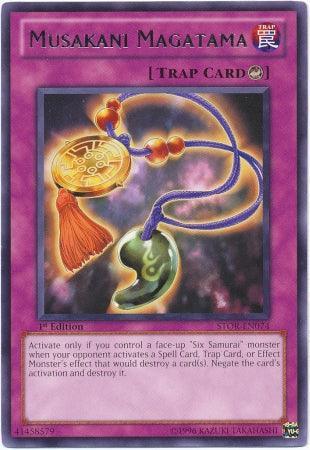 1st Edition, Counter Trap, Rare, Storm of Ragnarok, Trap, Unlimited Musakani Magatama [STOR-EN074] Rare - Trading Card World
