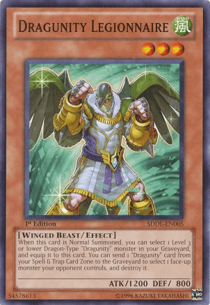 1st Edition, Common, Effect Monster, Structure Deck: Dragunity Legion, Unlimited, Wind, Winged Beast Dragunity Legionnaire [SDDL-EN005] Common - Trading Card World