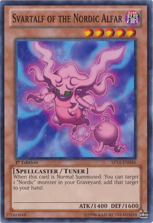 1st Edition, Dark, Spellcaster, Star Pack 2014, Starfoil Rare, Tuner Monster Svartalf of the Nordic Alfar [SP14-EN046] Starfoil Rare - Trading Card World