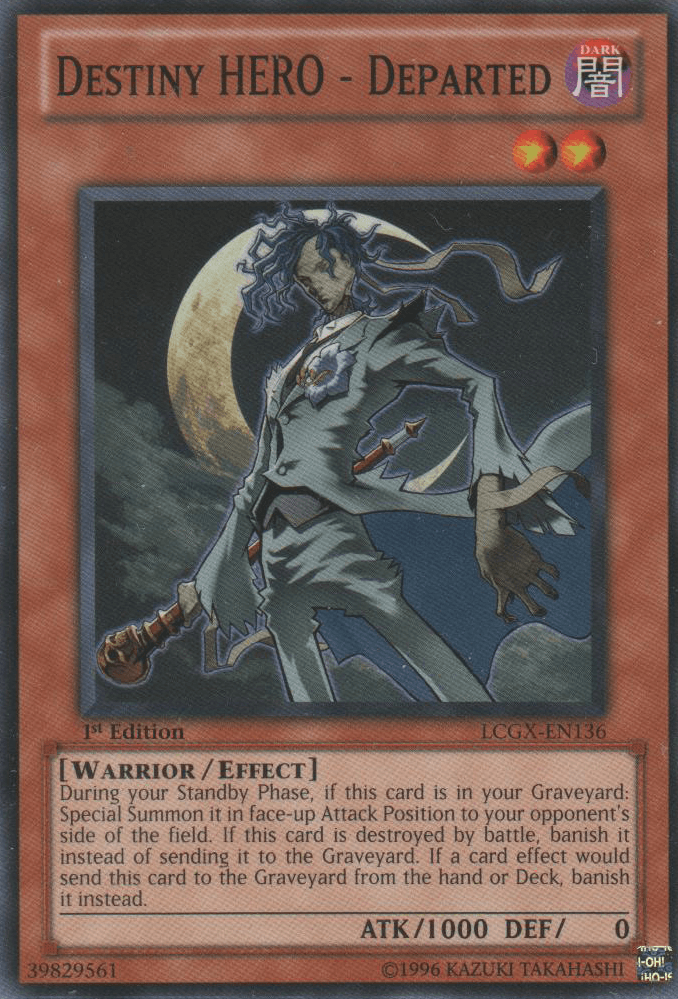 1st Edition, Common, Dark, Effect Monster, Legendary Collection 2, Unlimited, Warrior Destiny HERO - Departed [LCGX-EN136] Common - Trading Card World