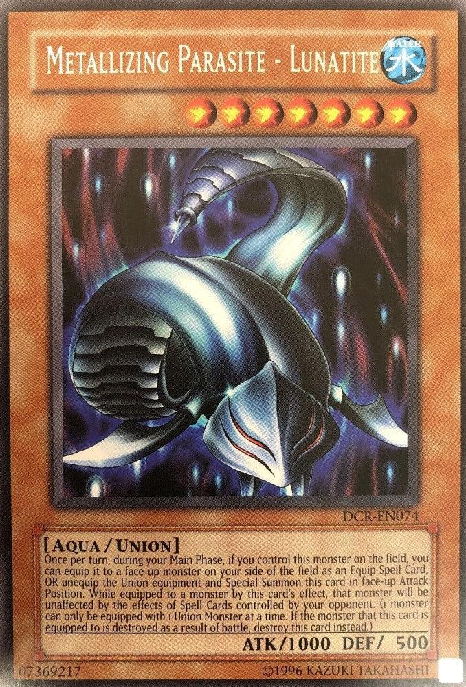 Aqua, Dark Crisis, Rare, Union Monster, Unlimited, Water Metallizing Parasite - Lunatite [DCR-EN074] Rare - Trading Card World