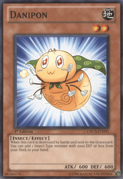 1st Edition, Common, Earth, Effect Monster, Insect, Order of Chaos, Unlimited Danipon [ORCS-EN091] Common - Trading Card World